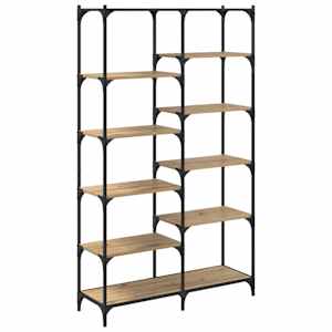 vidaXL Raamatukapp 9 tasandit 100 x 32 x 170 cm Tehispuit k&auml;sit&ouml;&ouml;tamm