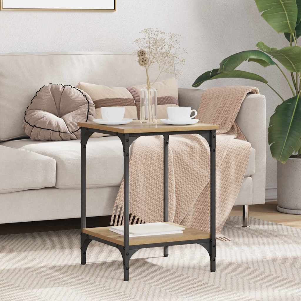 Noptiere dormitor - Masă de cafea Stejar Artizanal 40 x 40 x 55 cm Lemn compozit