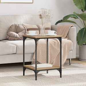 Klubska miza Umetni hrast 40 x 40 x 55 cm Konstruiran les