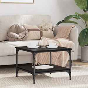 Klubska miza Črna Orehovina 55 x 55 x 40 cm Konstruiran les