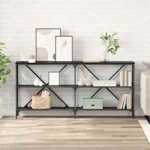 Konzolna miza Črna Orehovina 160 x 30 x 75 cm Konstruiran les