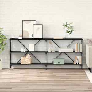 Konzolna miza Črna Orehovina 180 x 30 x 75 cm Konstruiran les