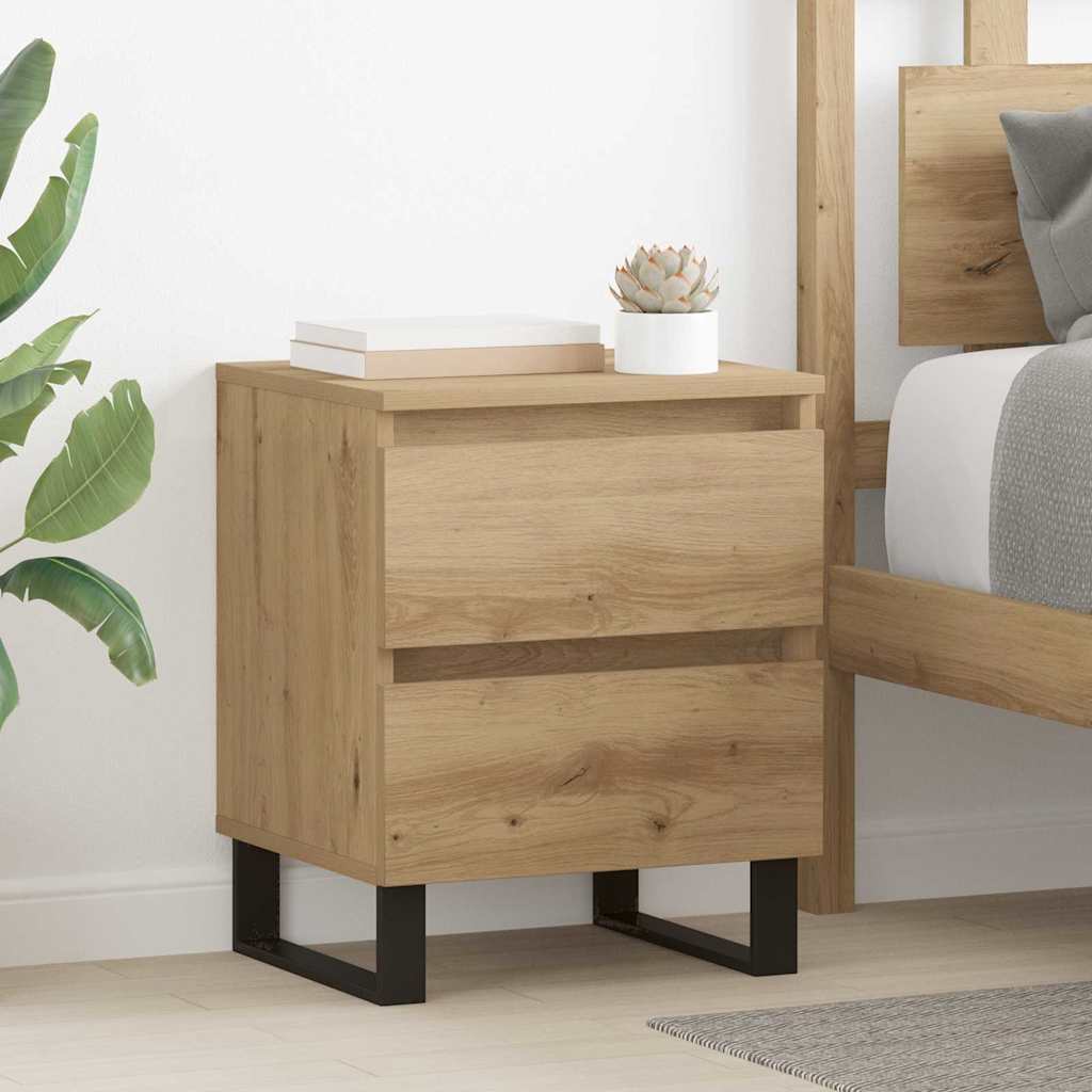 Mobilă și Mobilier - Dulap de noapte 2 pcs stejar artizanal 40 x 35 x 50 cm