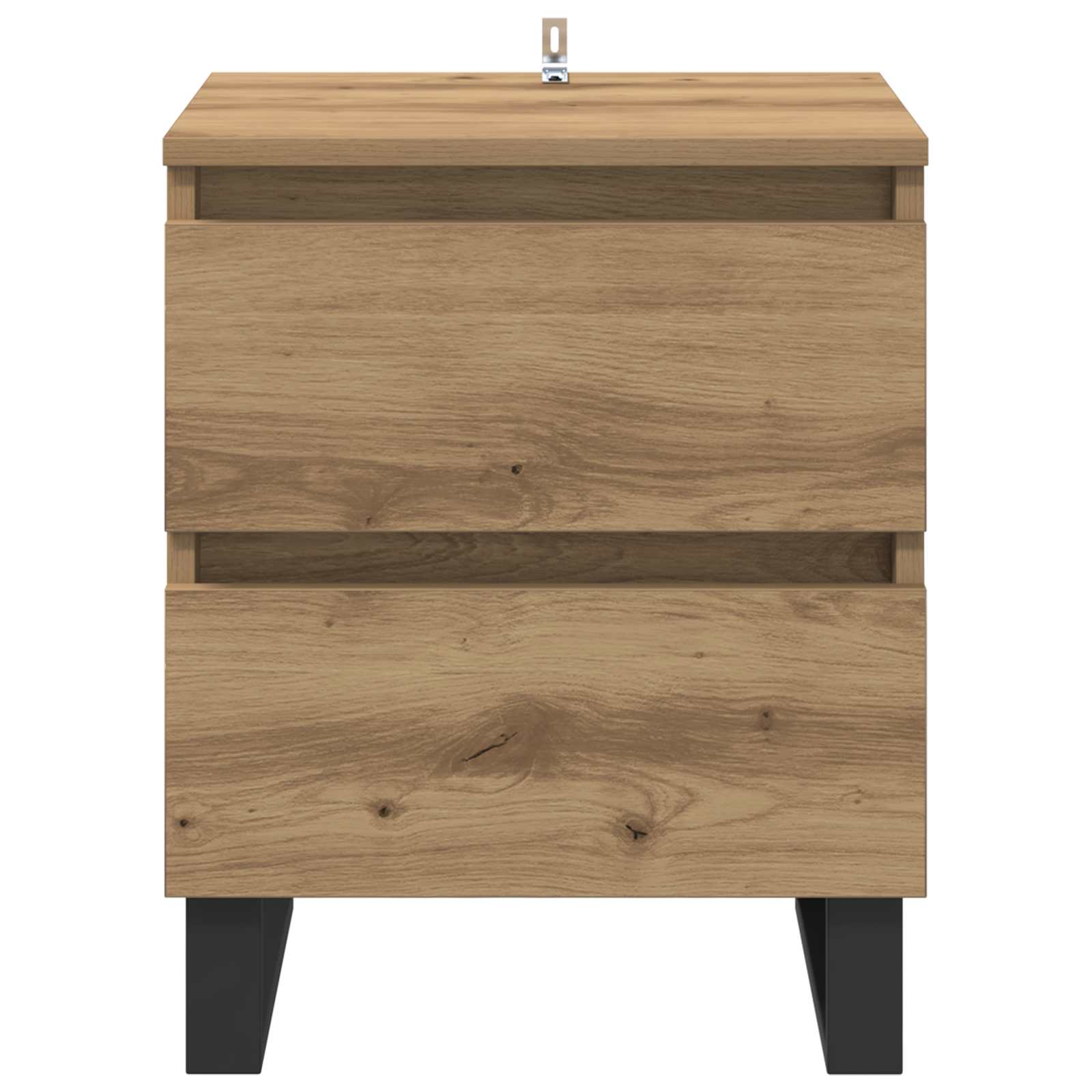 Noční skříňka se zásuvkou 2 pcs Artisanový dub 40 x 35 x 50 cm - obrázek 7