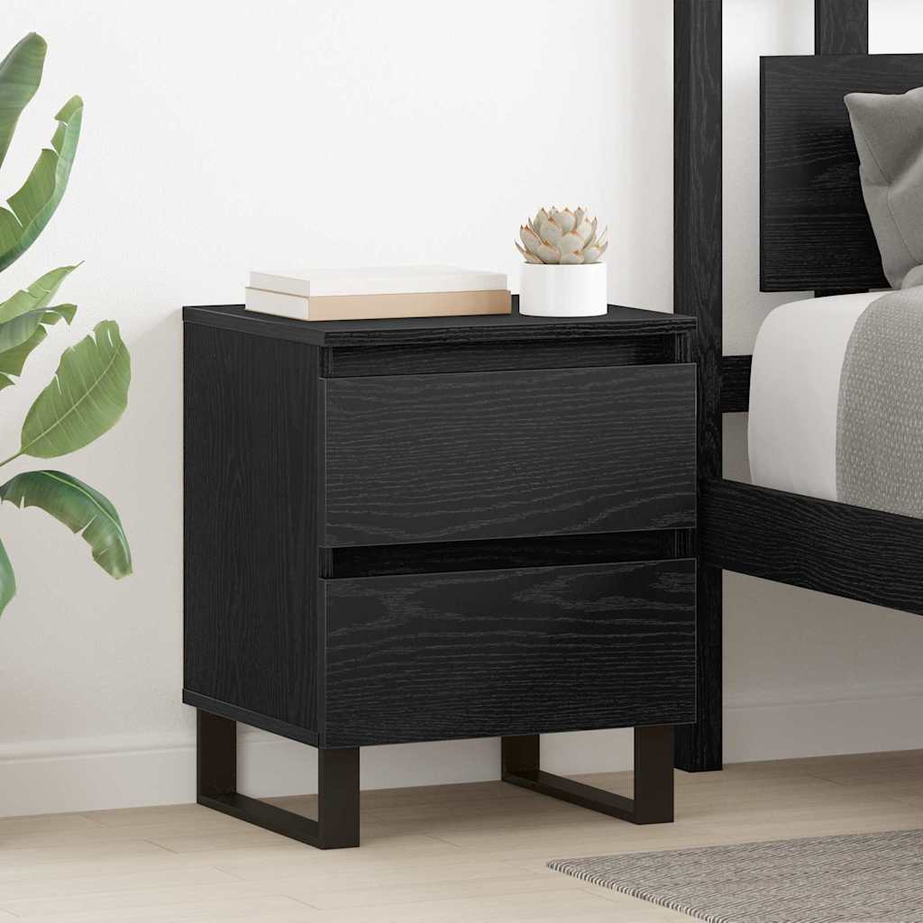 Mobilă și Mobilier - Dulap de noapte Stejar negru 40 x 35 x 50 cm Lemn compozit