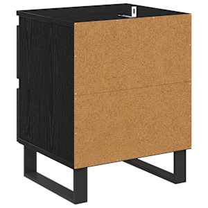 Noční skříňka 2 pcs Černý dub 40 x 35 x 50 cm kompozitní dřevo - obrázek 9