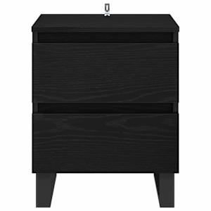 Noční skříňka 2 pcs Černý dub 40 x 35 x 50 cm kompozitní dřevo - obrázek 7