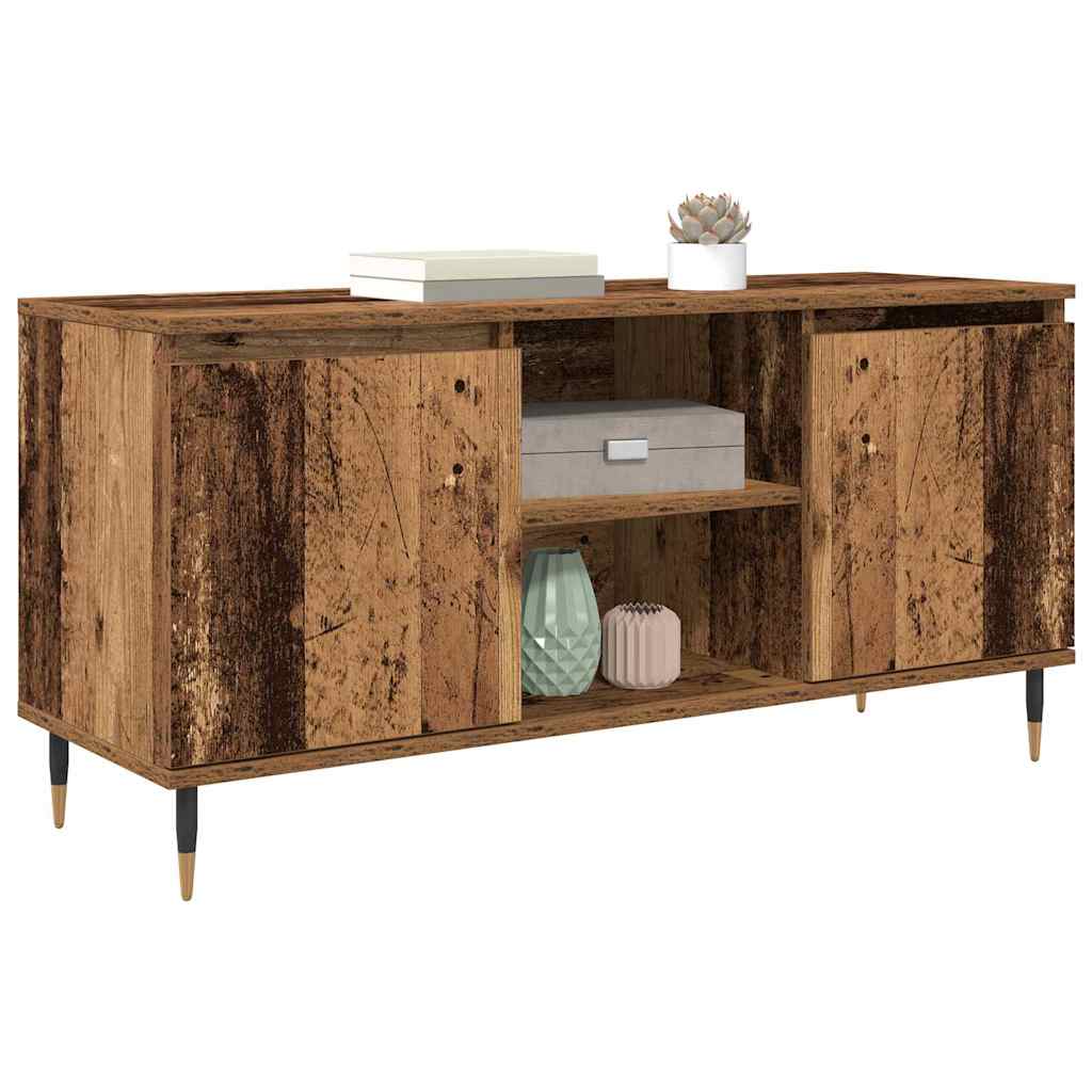 vidaXL TV-kast Oud Hout 104 x 35 x 50 cm Bewerkt hout
