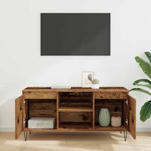 Televizní skříň Staré dřevo 104 x 35 x 50 cm kompozitní dřevo - obrázek 4