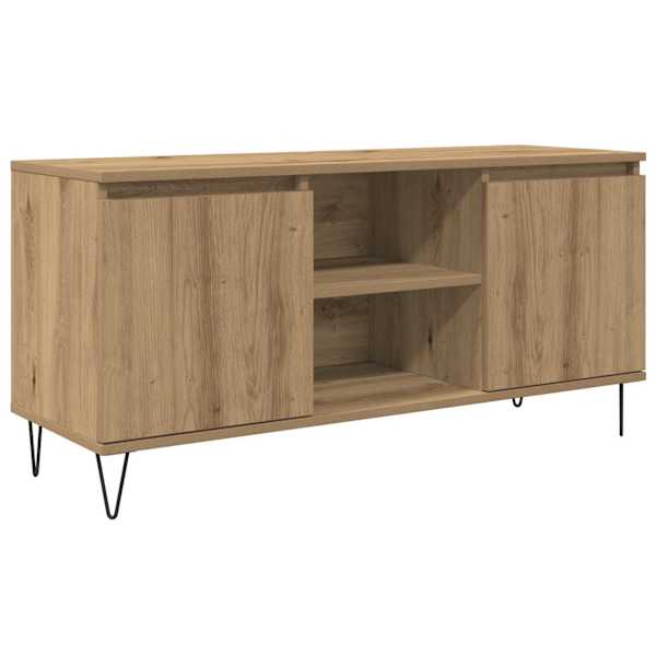 vidaXL Telerikapp 104 x 35 x 50 cm K&auml;sit&ouml;&ouml;puu Tehispuit