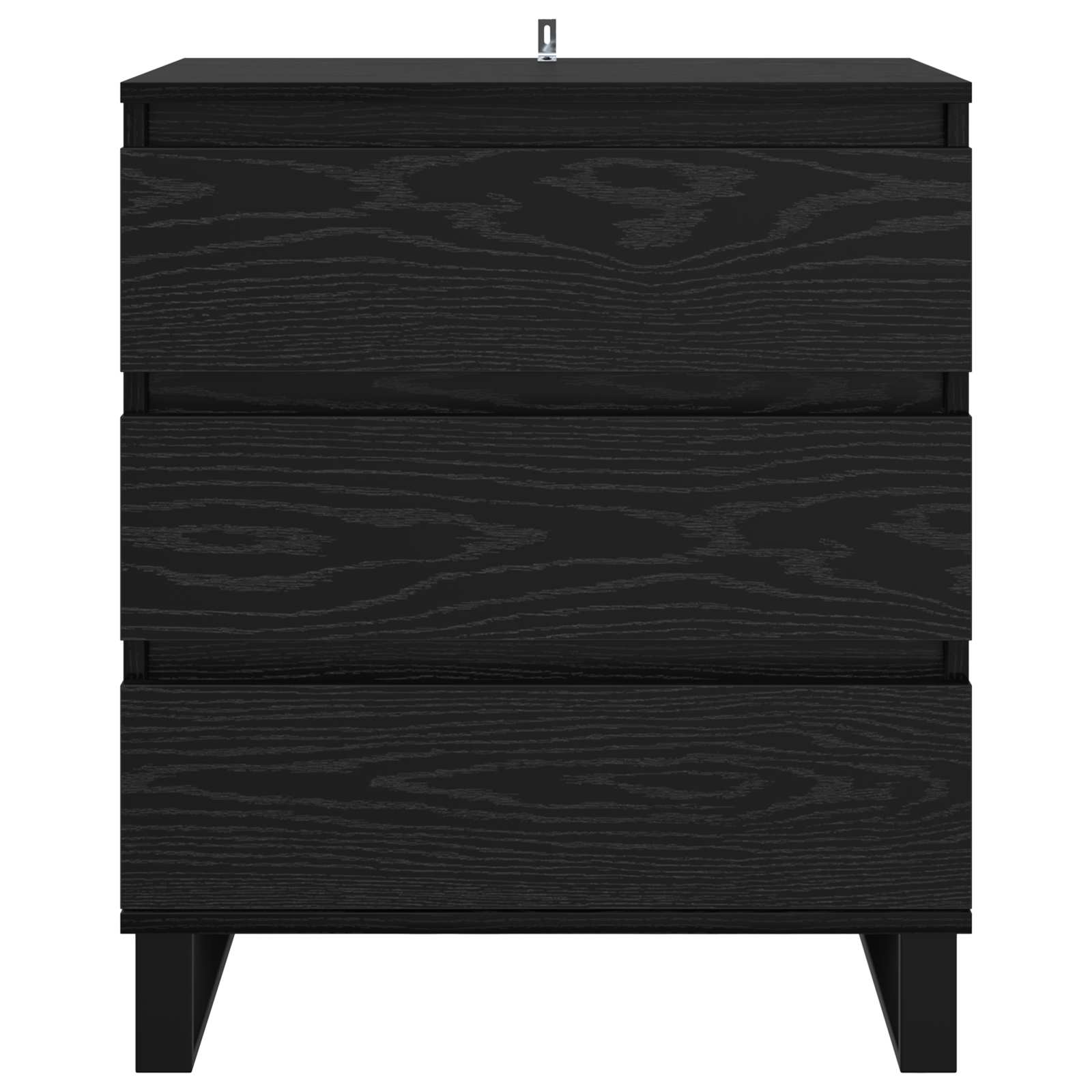 Strani šal Črna Orehovina 60 x 35 x 70 cm Konstruiran les - slika 6