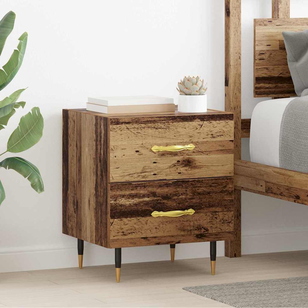 vidaXL Dulap de noapte Lemn vechi 40 x 35 x 47.5 cm Lemn compozit