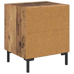 Noční skříňka se zásuvkou 2 pcs Staré dřevo 40 x 35 x 47,5 cm - obrázek 9