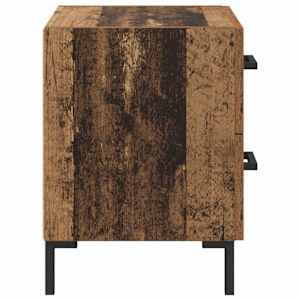 Noční skříňka se zásuvkou 2 pcs Staré dřevo 40 x 35 x 47,5 cm - obrázek 8