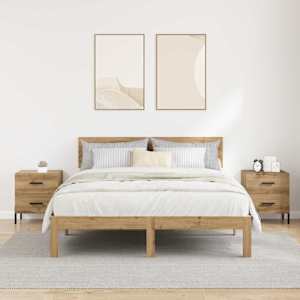 Noční skříňka 2 ks Artisanový dub 40 x 35 x 47,5 cm - obrázek 4