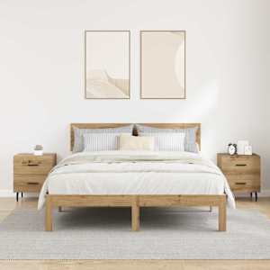 Noční skříňka 2 ks Artisanový dub 40 x 35 x 47,5 cm - obrázek 4