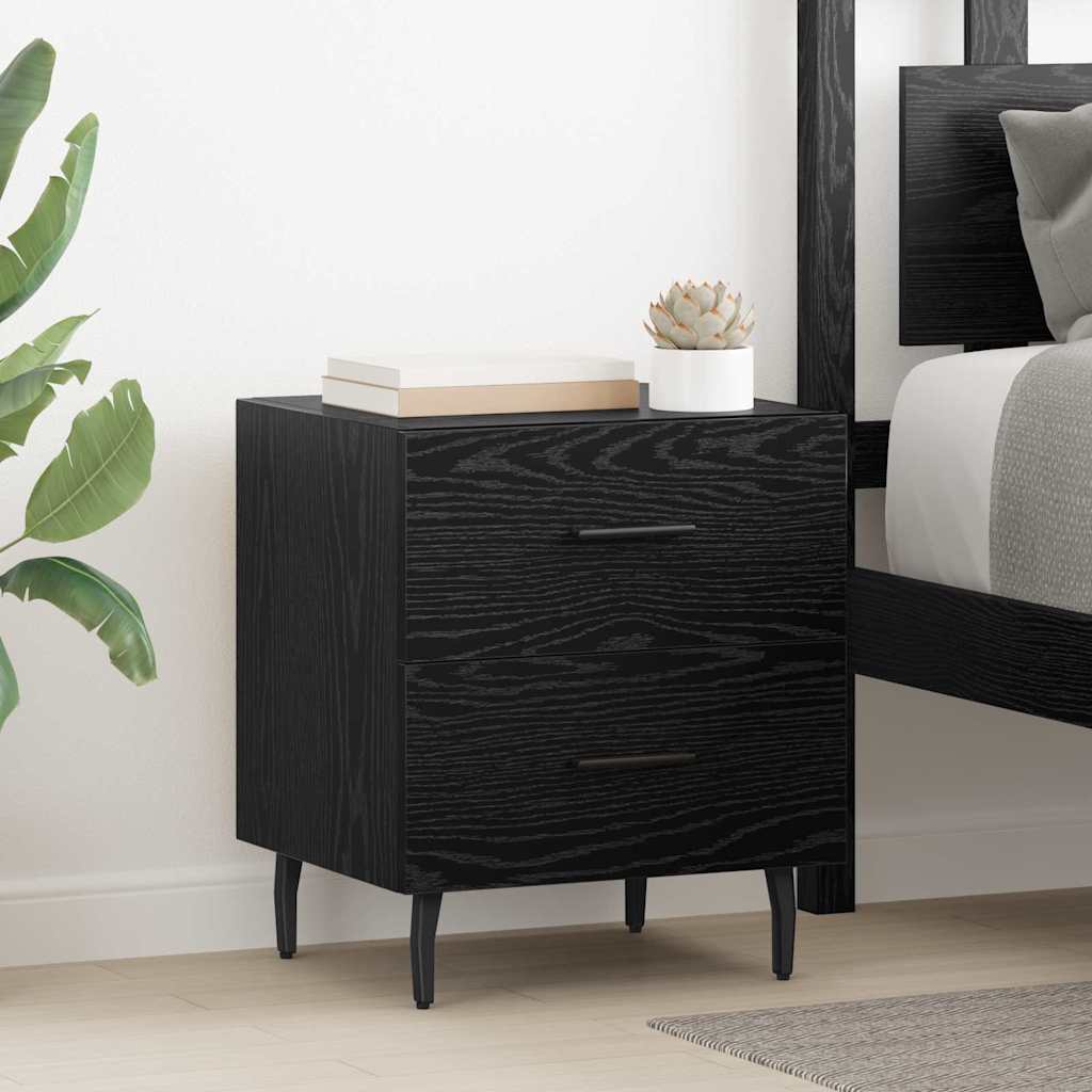 vidaXL Dulap de noapte Stejar negru 40 x 35 x 47.5 cm Lemn compozit
