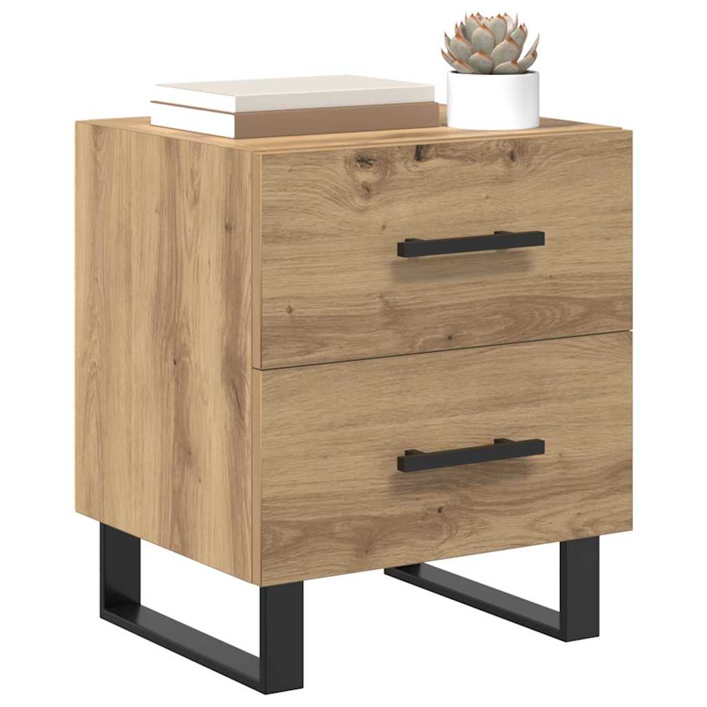 vidaXL Bedside kasten 2 pcs artisanaal eikenkleurig 40 x 35 x 47,5 cm