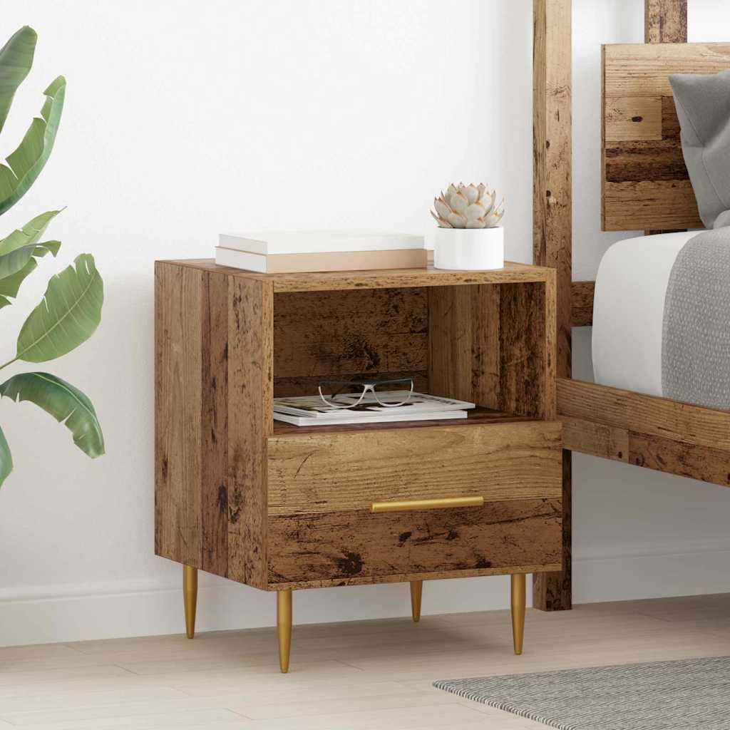vidaXL Noptieră cu sertar Maro 40 x 35 x 47.5 cm Lemn compozit