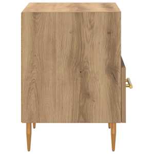 Noční stolek 2 pcs Hnědá 40 x 35 x 47,5 cm kompozitní dřevo - obrázek 8