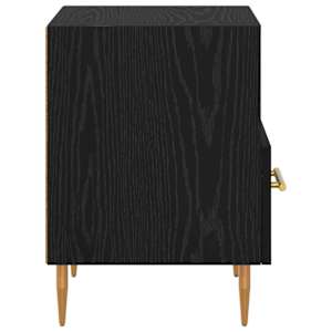 Noční stolek 2 pcs Černá 40 x 35 x 47,5 cm kompozitní dřevo - obrázek 8