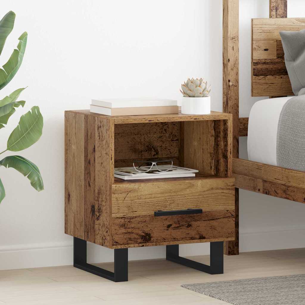Mobilă și Mobilier - Dulap de noapte Lemn vechi 40 x 35 x 47.5 cm Lemn compozit