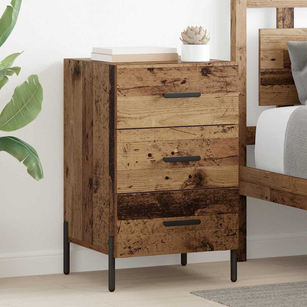 Mobilă și Mobilier - Dulap de noapte Lemn vechi 40 x 40 x 66 cm Lemn compozit