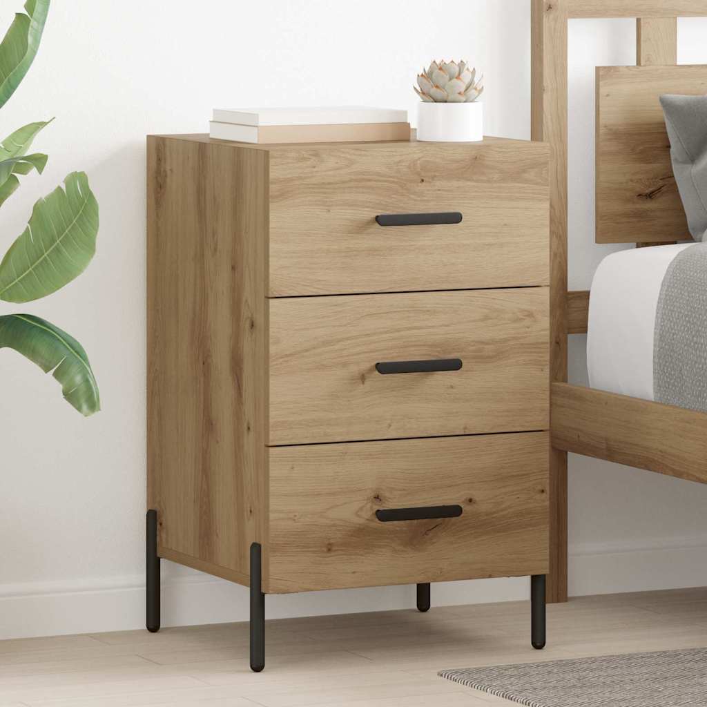 Mobilă și Mobilier - Dulap de noapte stejar artizanal 40 x 40 x 66 cm Lemn compozit