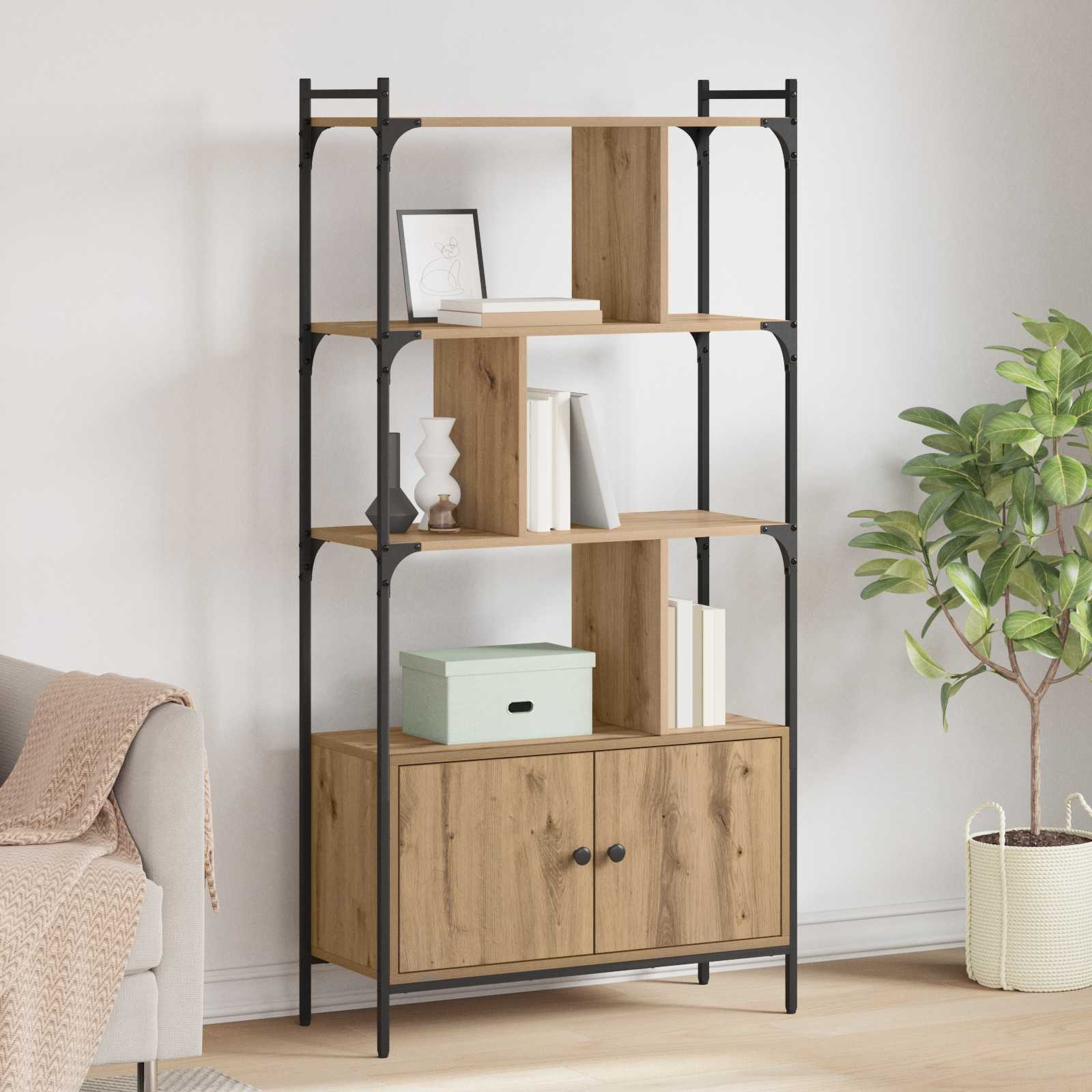 vidaXL Bibliotecă 76,5 x 30 x 154,5 cm Lemn compozit