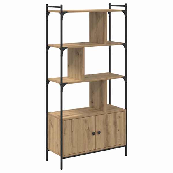 vidaXL Raamatukapp 6 tasandit 76,5 x 30 x 154,5 cm Tehispuit