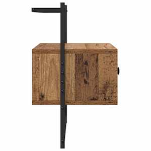 Noční skříňka se zásuvkou 2 pcs Staré dřevo 35 x 30 x 51 cm - obrázek 8