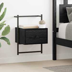Noční skříňka 2 pcs Černý dub 35 x 30 x 51 cm kompozitní dřevo - obrázek 1