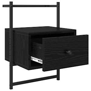 Noční skříňka 2 pcs Černý dub 35 x 30 x 51 cm kompozitní dřevo - obrázek 5