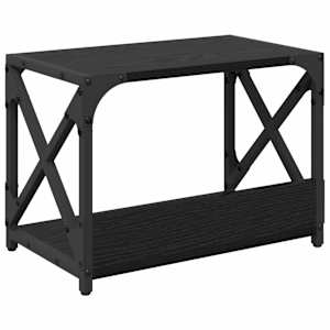 Stojan na tiskárnu Černý dub 44 x 26 x 31.5 cm kompozitní dřevo - obrázek 7