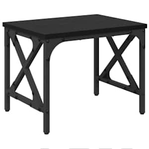 vidaXL Printeri alus Must tamm 40 x 30 x 31 cm Tehispuit