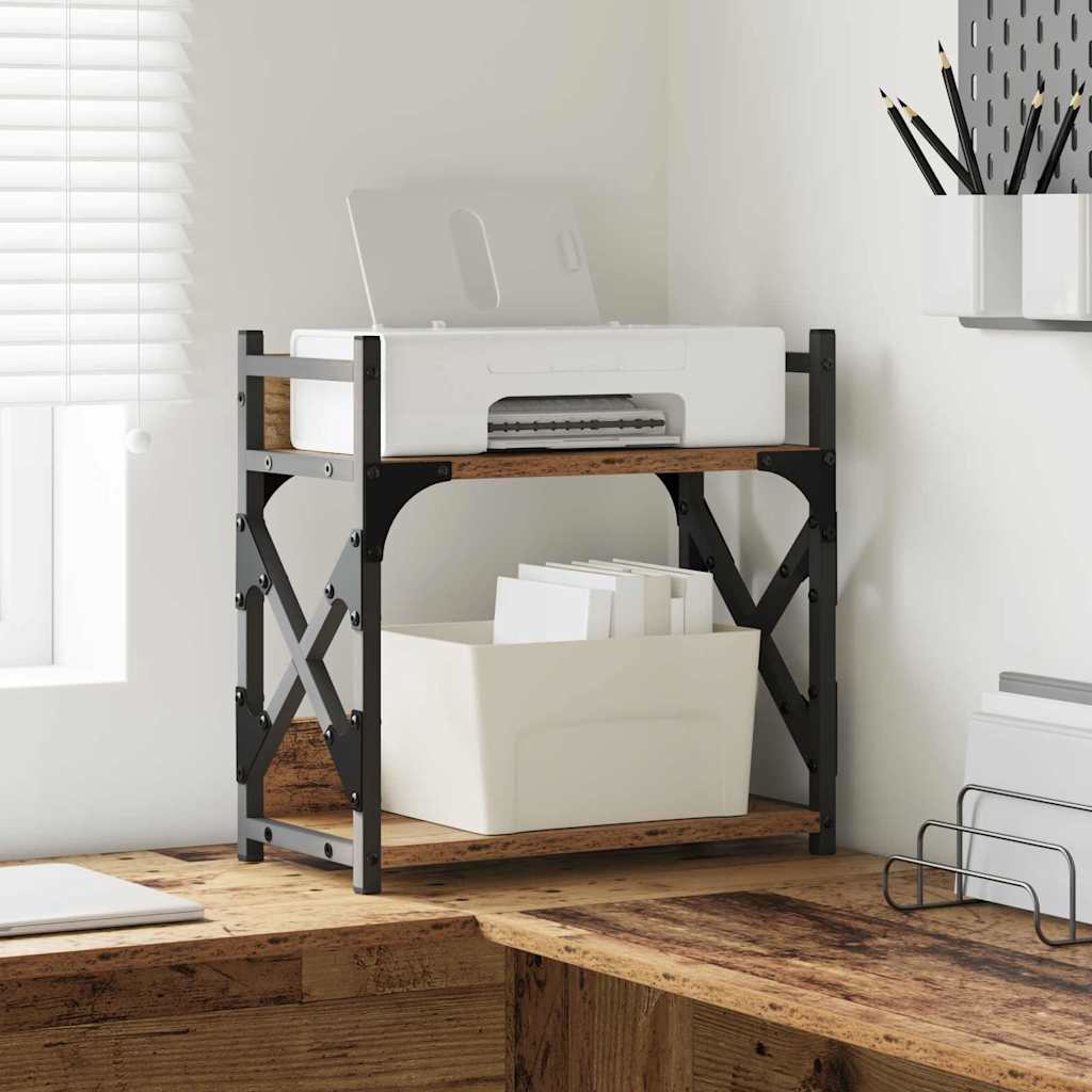 vidaXL Suport pentru imprimantă Lemn Vechi 40 x 20 x 40 cm