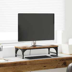 Stojan na monitor Staré dřevo 55 x 23 x 14 cm kompozitní dřevo - obrázek 1
