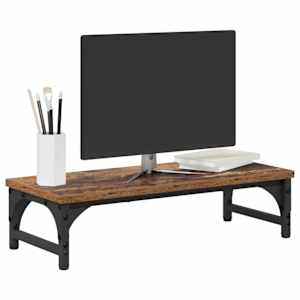 Stojan na monitor Staré dřevo 55 x 23 x 14 cm kompozitní dřevo - obrázek 3