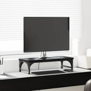 Stojan na monitor Černý dub 55 x 23 x 14 cm kompozitní dřevo - obrázek 1