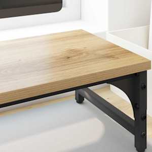 Stojan na monitor Artisanový dub 85 x 23 x 15,5 cm - obrázek 4