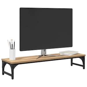 Stojan na monitor Artisanový dub 85 x 23 x 15,5 cm - obrázek 3