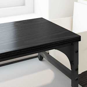 Stojan na monitor Černý dub 105 x 23 x 15,5 cm kompozitní dřevo - obrázek 4