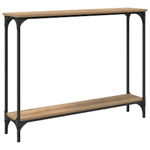 Konzolový stolek s policí Artisanový dub 100 x 22,5 x 75 cm - obrázek 7