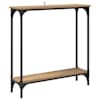 vidaXL Konsoollaud K&auml;sit&ouml;&ouml;puu 75 x 22,5 x 75 cm Tehispuit