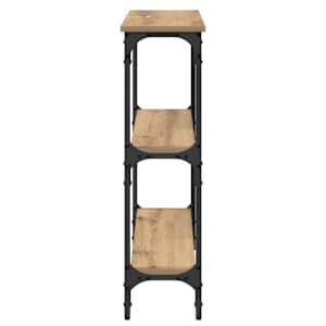 Konzolový stolek s policí Artisanový dub 75 x 22,5 x 75 cm - obrázek 6