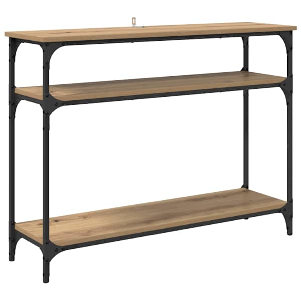 vidaXL Konsoollaud K&auml;sit&ouml;&ouml;puu 100 x 29 x 75 cm Tehispuit