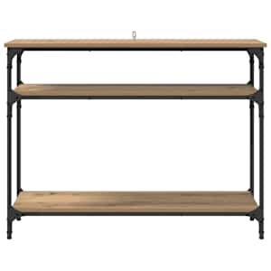 Konzolový stolek s policí Artisanový dub 100 x 29 x 75 cm - obrázek 5