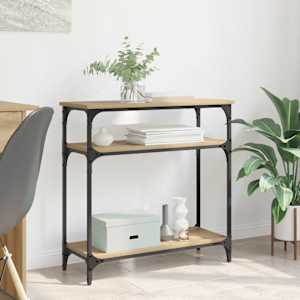 Konzolna miza Umetni hrast 75 x 29 x 75 cm Konstruiran les