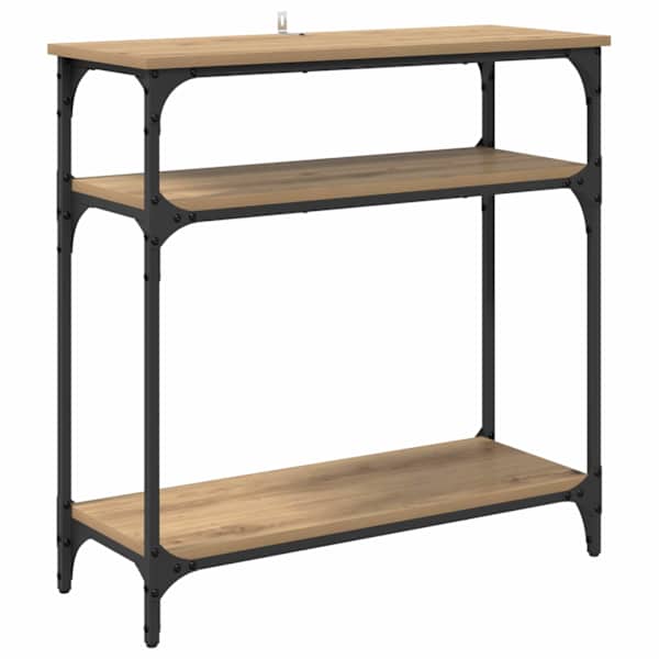 vidaXL Konsoollaud K&auml;sit&ouml;&ouml;puu 75 x 29 x 75 cm Tehispuit