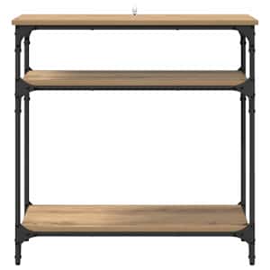 Konzolový stolek s policí Artisanový dub 75 x 29 x 75 cm - obrázek 5